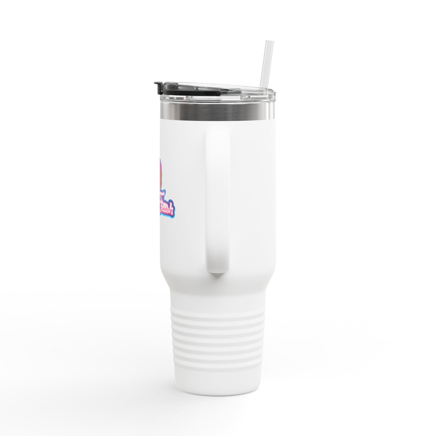 Vibrant Insulated Travel Mug | 40oz, Perfect for On-the-Go Drinks, Gifts for Friends, Summer BBQs, and Road Trips, Colorful Design