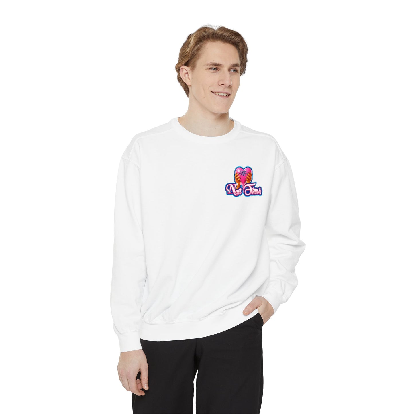 Colorful Heart Unisex Sweatshirt, Cozy Gift for Friends, Casual Streetwear, Perfect for Valentine’s Day, Everyday Lounge
