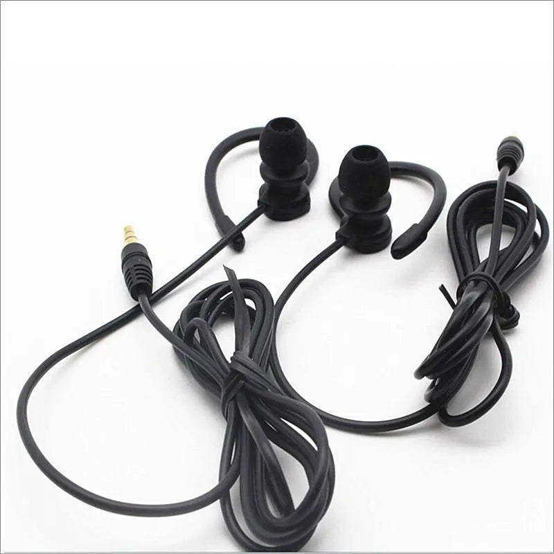 10 Pcs Single Side Earbud Headphones Stereo in-Ear Earphone Ear Hook Earpiece for PC,Radio,Smartphones MP3 Players