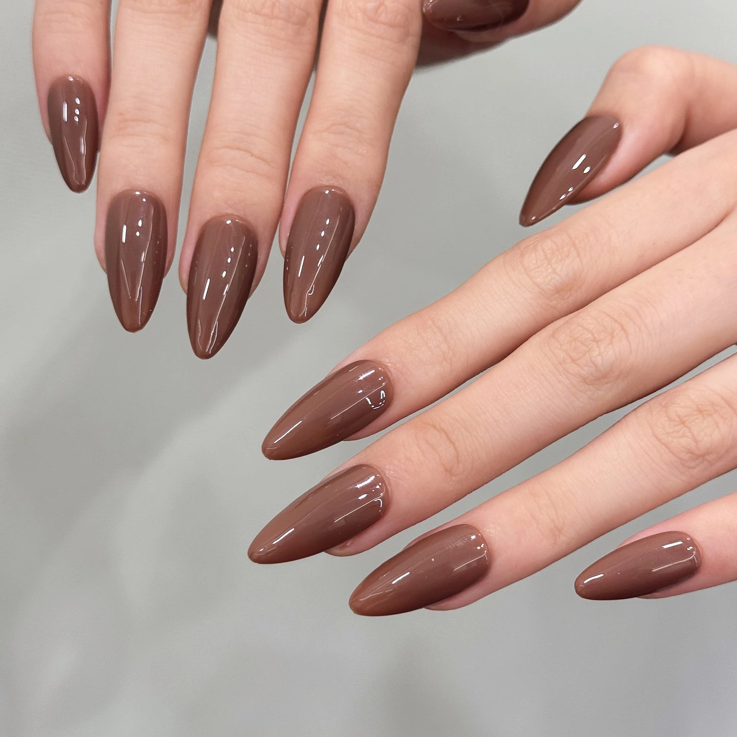 10pcs Handmade Solid Color Press On Nails Fashionable Elegant Versatile Fits All Occasions