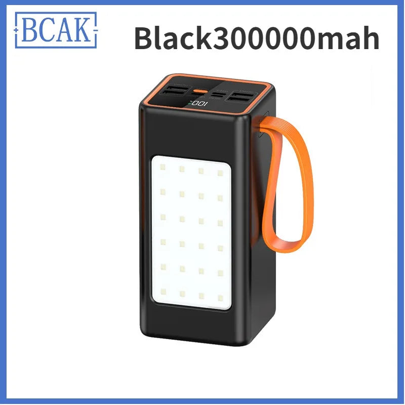 500000mah 100000mah 200000mah 300000mah Upgraded Version Super Powerbank Fast Charge Portable Power Bank Super Large Capacity
