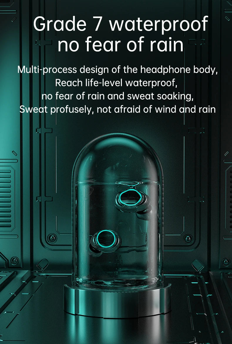 M25 Bluetooth 5.3 Earphones Noise Canceling Earbuds Wireless Headphones HD Call Stereo Sports Headsets With Mic