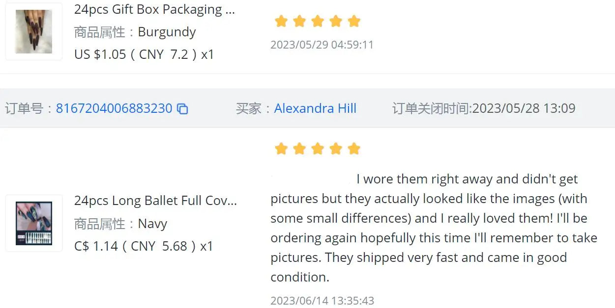 French Nails Press on Nails Acrylic Press on Nails Handmade Thick Press on Nails 3d Art Fish False Nails Remover Fake Nails 24Pc