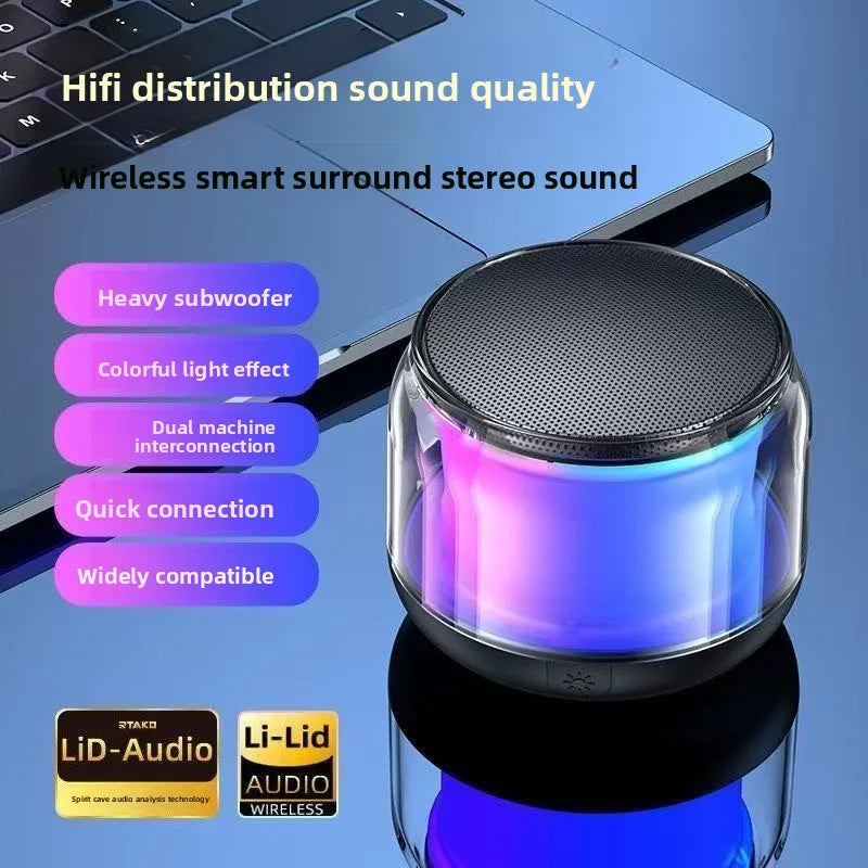 New wireless Bluetooth speaker - heavy bass, high sound quality, loud volume, mini small speaker for mobile phones