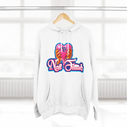 Nail Fetish Hoodie, Cozy Fleece Sweatshirt for Nail Art Lovers, Gift for Nail Technicians, Trendy Fashion, Perfect for Relaxation