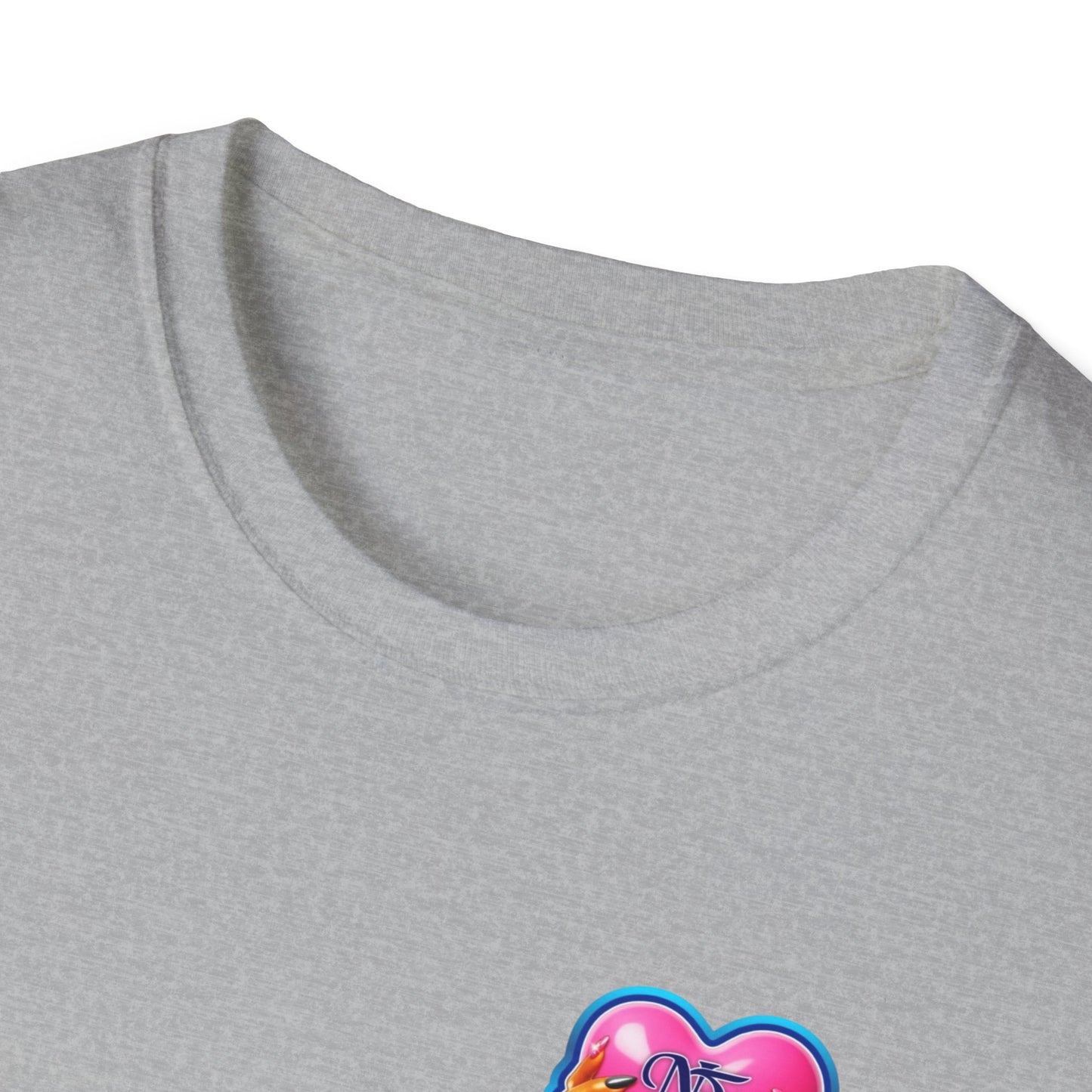 Vibrant Tropical Heart T-Shirt, Summer Fashion, Gift for Women, Beach Wear, Casual Style, Love Theme