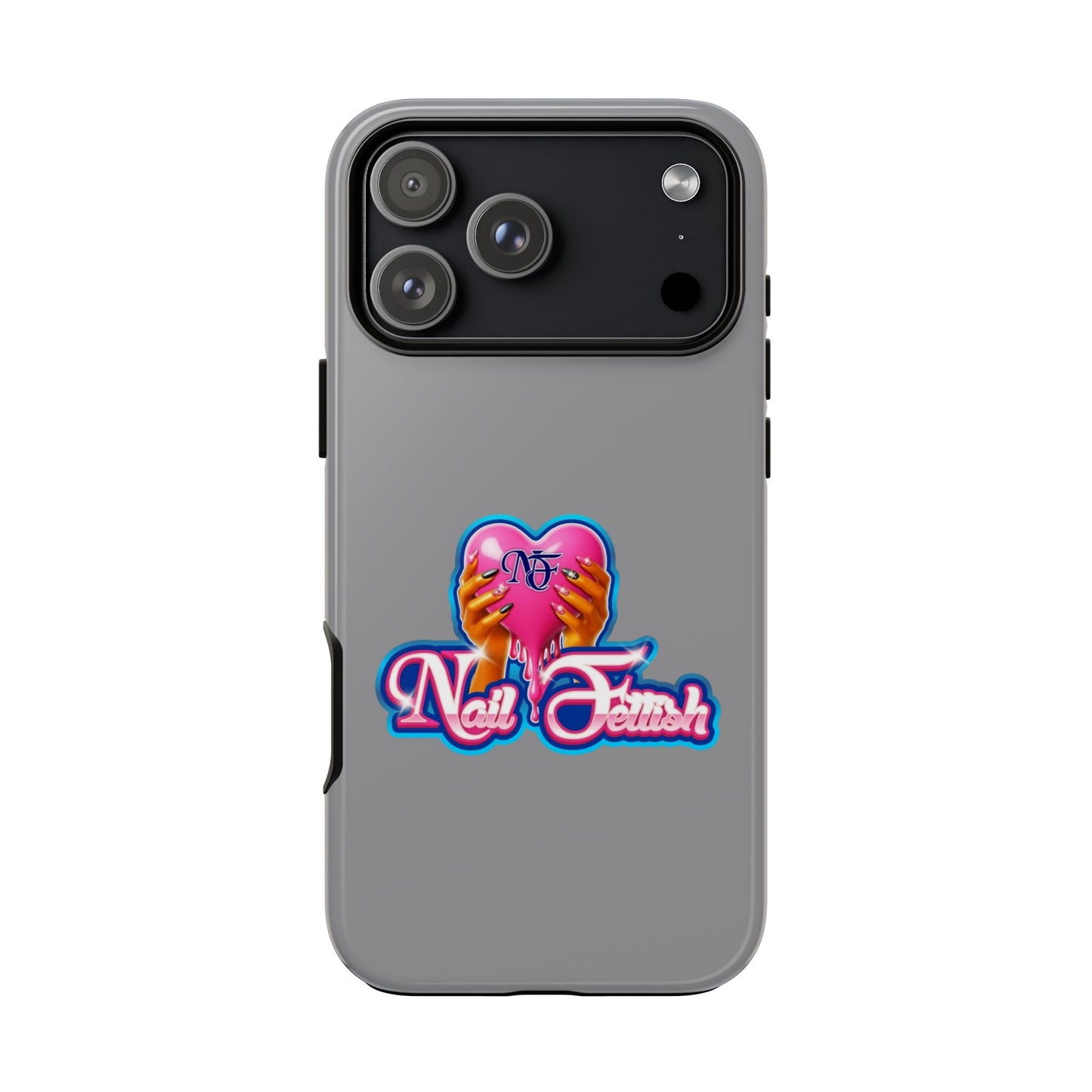 Phone Case with Heart Design, For Nail Enthusiasts, Gifts for Her, Cute Phone Accessories, Valentine's Day
