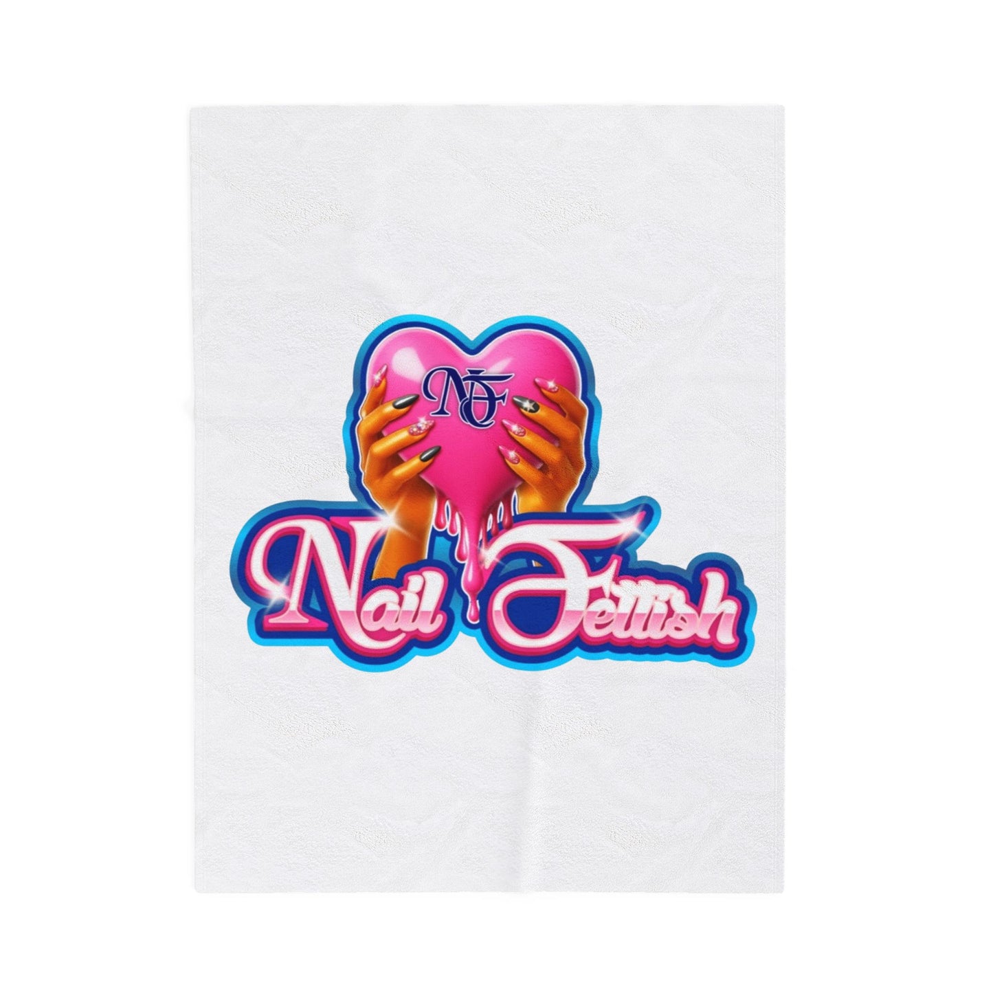 Nail Fetish Velveteen Plush Blanket, Soft Cozy Throw for Nail Lovers, Perfect Gift, Home Decor, Self-Care Essentials