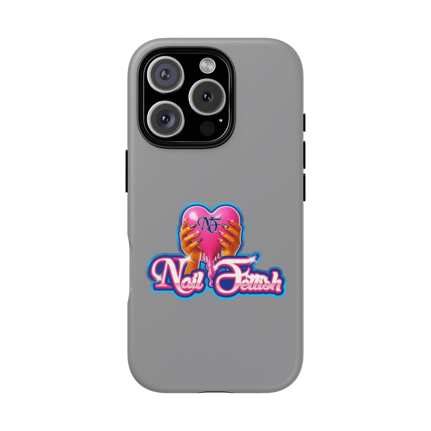 Phone Case with Heart Design, For Nail Enthusiasts, Gifts for Her, Cute Phone Accessories, Valentine's Day