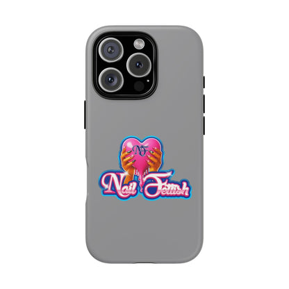 Phone Case with Heart Design, For Nail Enthusiasts, Gifts for Her, Cute Phone Accessories, Valentine's Day
