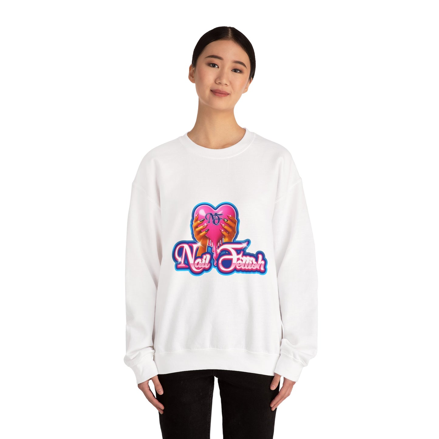 Nail Art Enthusiast Crewneck Sweatshirt, Cozy Pullover for Nail Lovers, Gift for Manicure Fans, Stylish Sweatshirt, Birthday Gift