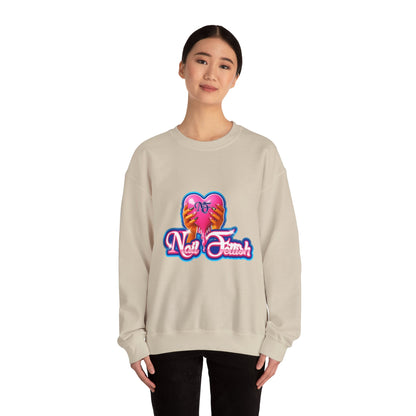 Nail Art Enthusiast Crewneck Sweatshirt, Cozy Pullover for Nail Lovers, Gift for Manicure Fans, Stylish Sweatshirt, Birthday Gift