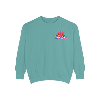 Colorful Heart Unisex Sweatshirt, Cozy Gift for Friends, Casual Streetwear, Perfect for Valentine’s Day, Everyday Lounge