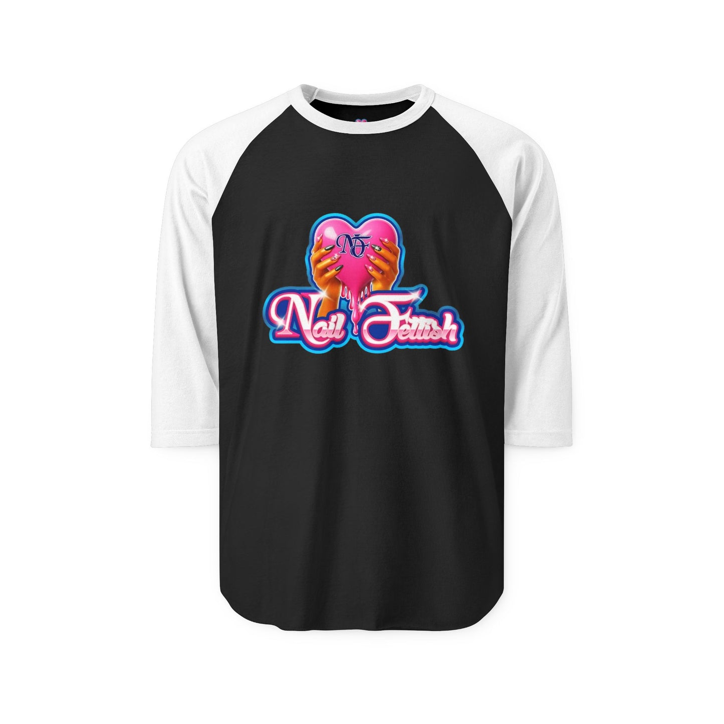Nail Fest Shirt, Unisex Raglan Tee, Trendy Nail Art Apparel, Perfect Gift for Nail Lovers, Fun Manicure Fan Merchandise