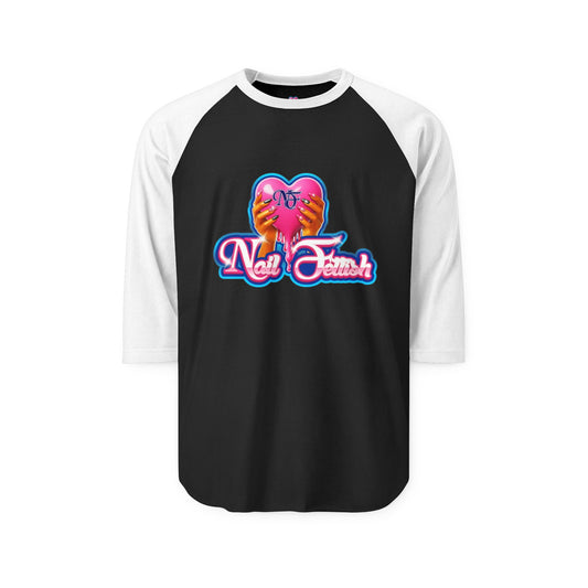 Nail Fest Shirt, Unisex Raglan Tee, Trendy Nail Art Apparel, Perfect Gift for Nail Lovers, Fun Manicure Fan Merchandise