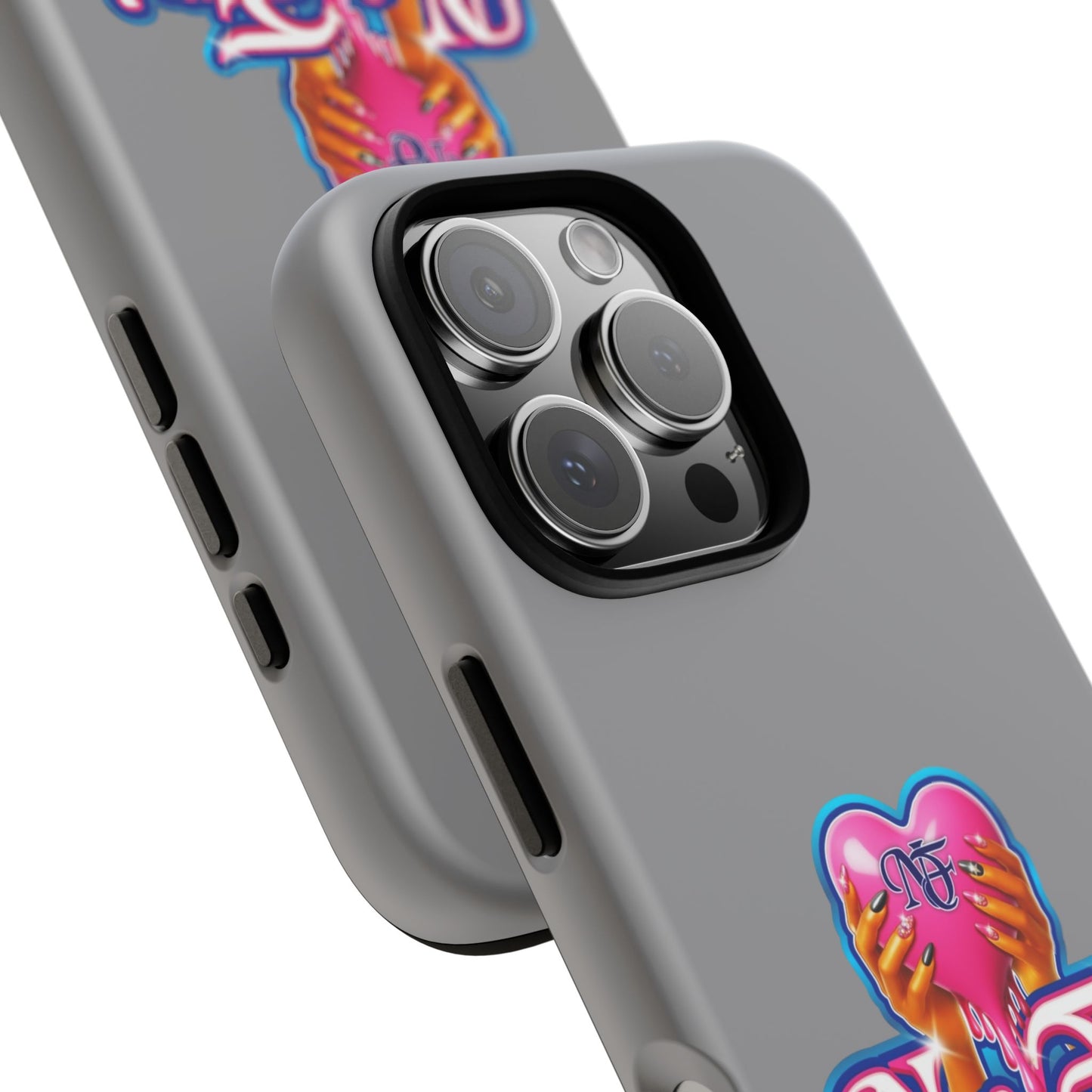 Phone Case with Heart Design, For Nail Enthusiasts, Gifts for Her, Cute Phone Accessories, Valentine's Day