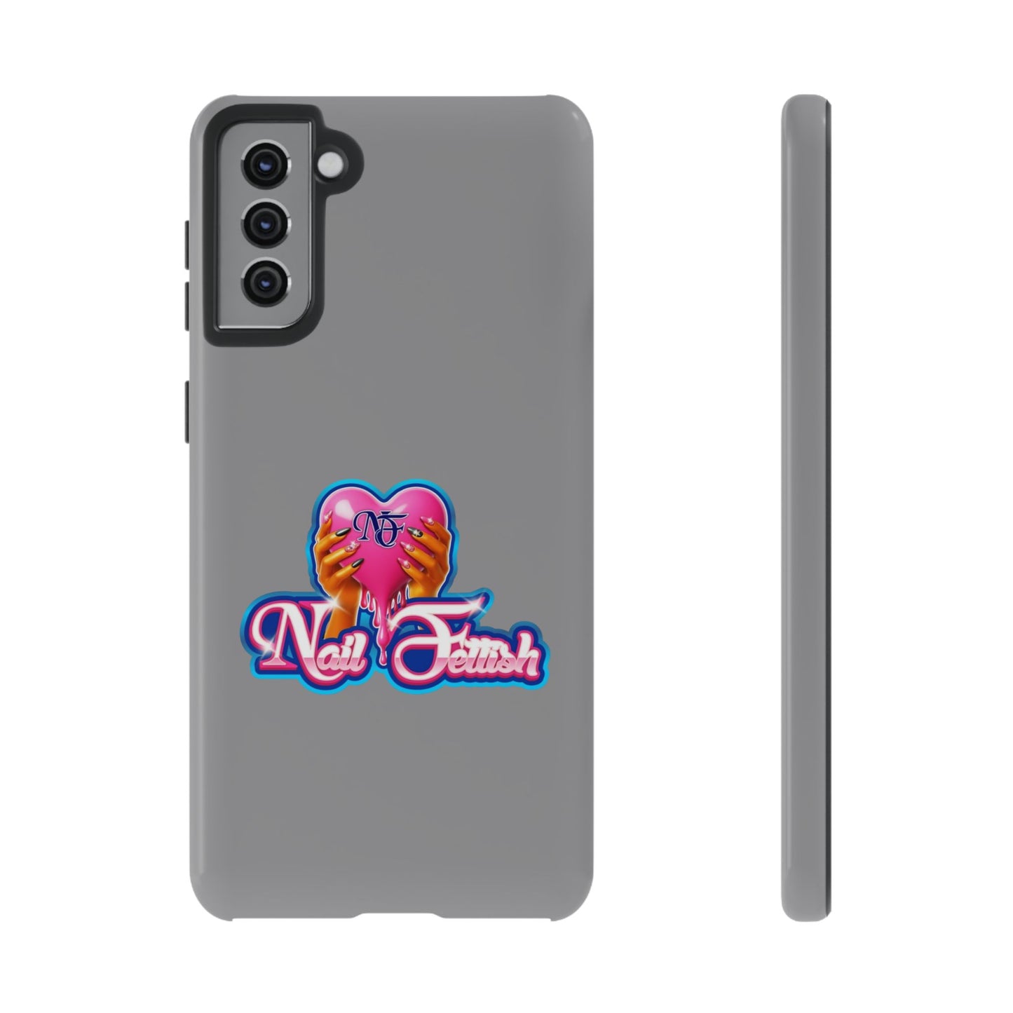 Phone Case with Heart Design, For Nail Enthusiasts, Gifts for Her, Cute Phone Accessories, Valentine's Day