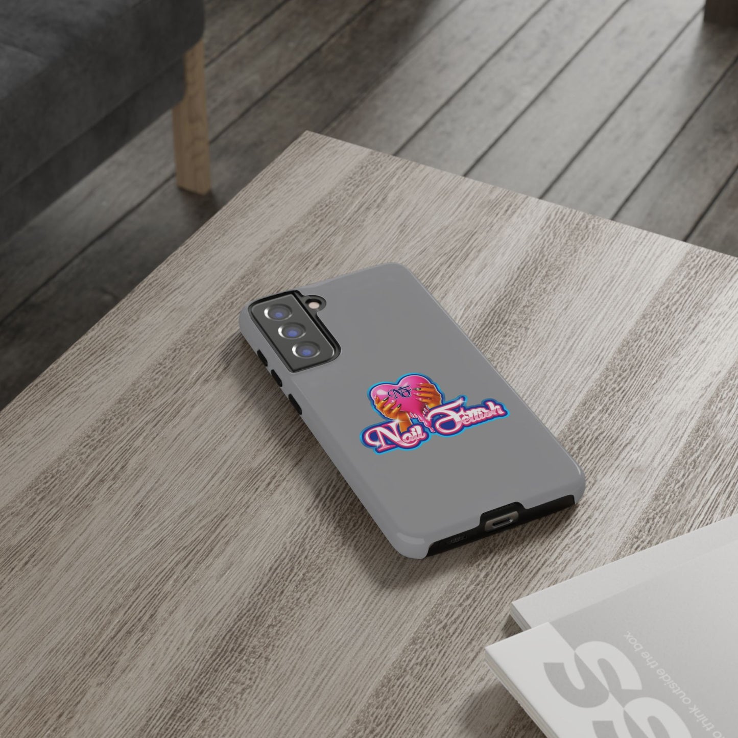 Phone Case with Heart Design, For Nail Enthusiasts, Gifts for Her, Cute Phone Accessories, Valentine's Day