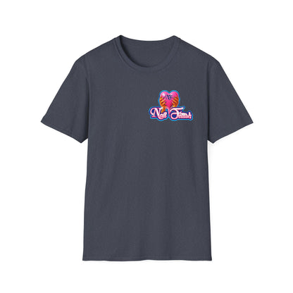 Vibrant Tropical Heart T-Shirt, Summer Fashion, Gift for Women, Beach Wear, Casual Style, Love Theme
