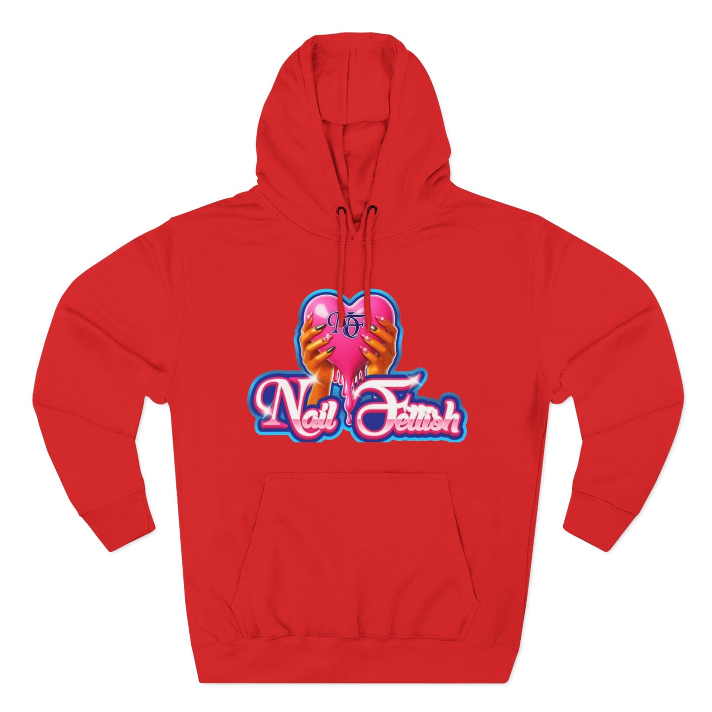 Nail Fetish Hoodie, Cozy Fleece Sweatshirt for Nail Art Lovers, Gift for Nail Technicians, Trendy Fashion, Perfect for Relaxation