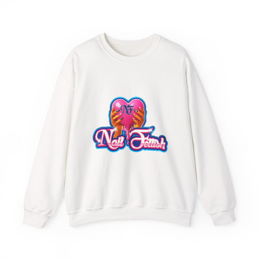 Nail Art Enthusiast Crewneck Sweatshirt, Cozy Pullover for Nail Lovers, Gift for Manicure Fans, Stylish Sweatshirt, Birthday Gift