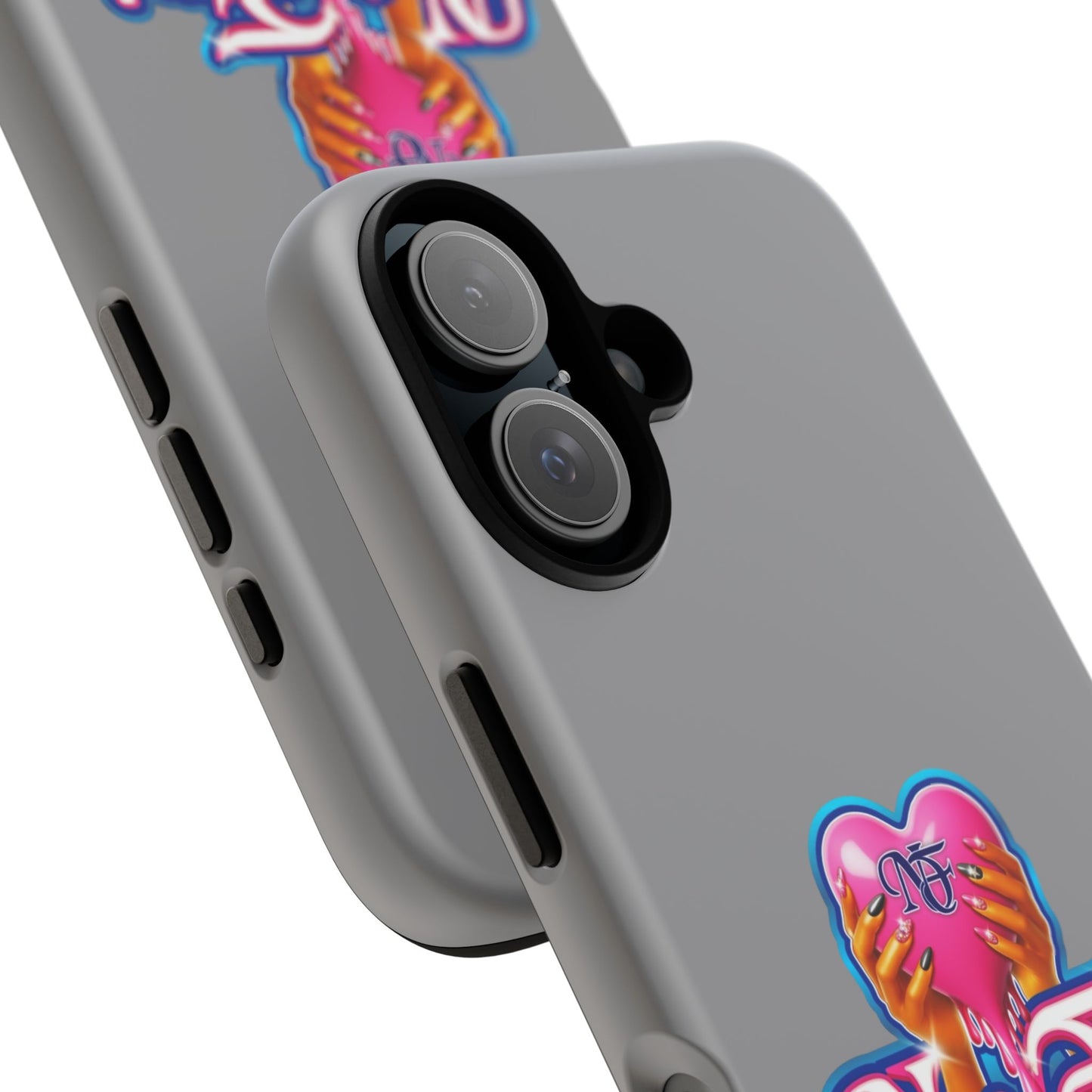 Phone Case with Heart Design, For Nail Enthusiasts, Gifts for Her, Cute Phone Accessories, Valentine's Day