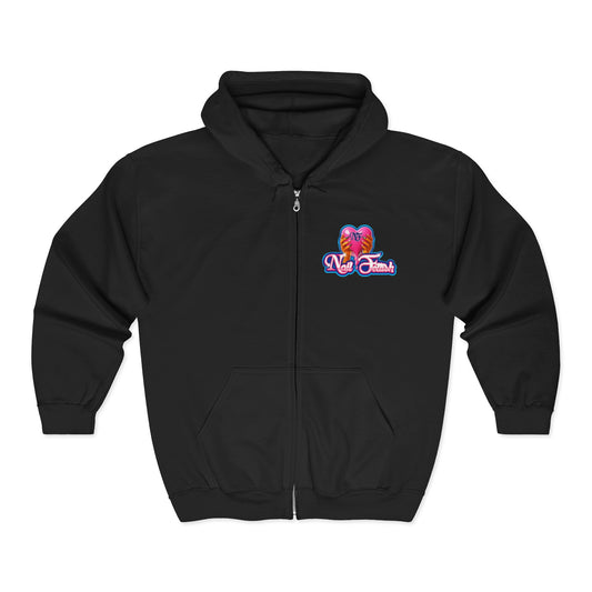 Unisex Colorful Graphic Zip Hoodie, Cozy Sweatshirt for Spring, Summer Nights, Perfect Gift, Casual Wear, Graphic Zip Hoodie, Trendy Style