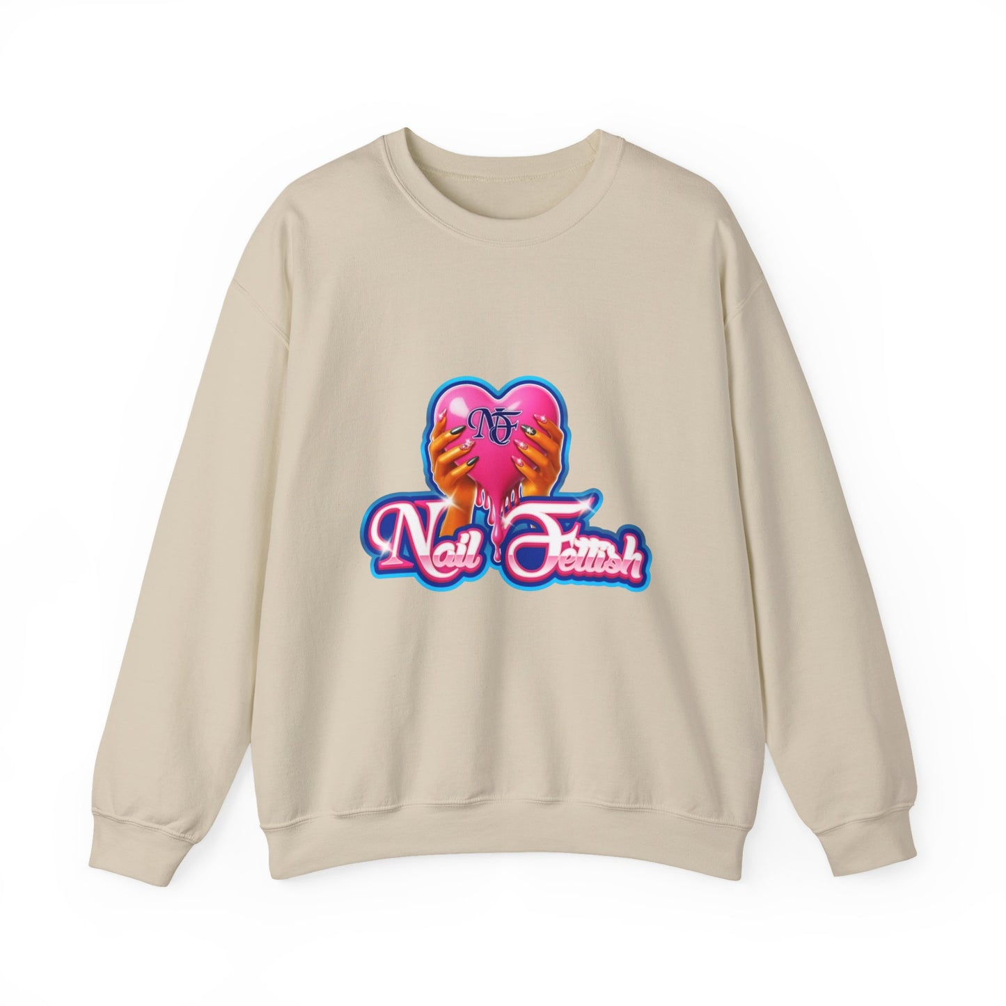 Nail Art Enthusiast Crewneck Sweatshirt, Cozy Pullover for Nail Lovers, Gift for Manicure Fans, Stylish Sweatshirt, Birthday Gift
