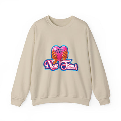 Nail Art Enthusiast Crewneck Sweatshirt, Cozy Pullover for Nail Lovers, Gift for Manicure Fans, Stylish Sweatshirt, Birthday Gift