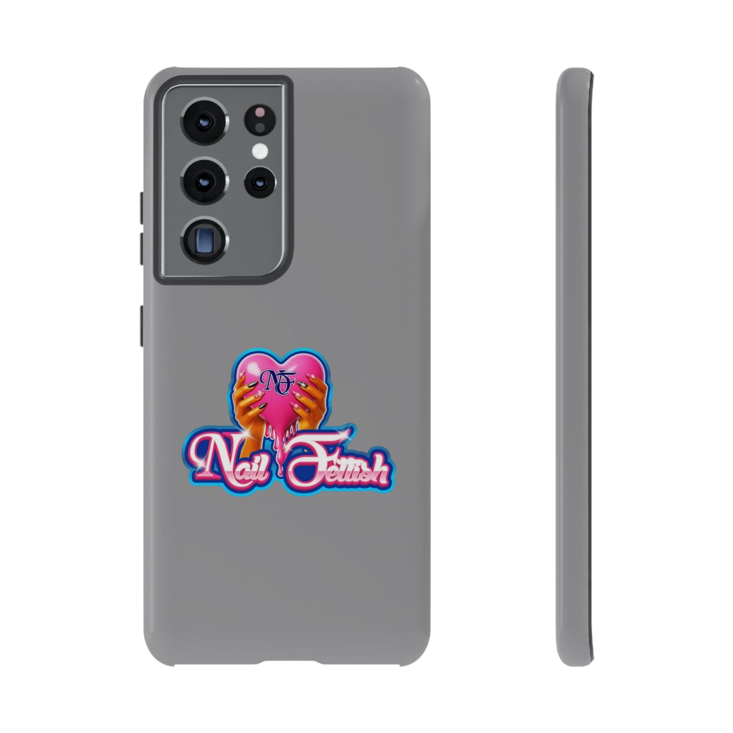 Phone Case with Heart Design, For Nail Enthusiasts, Gifts for Her, Cute Phone Accessories, Valentine's Day