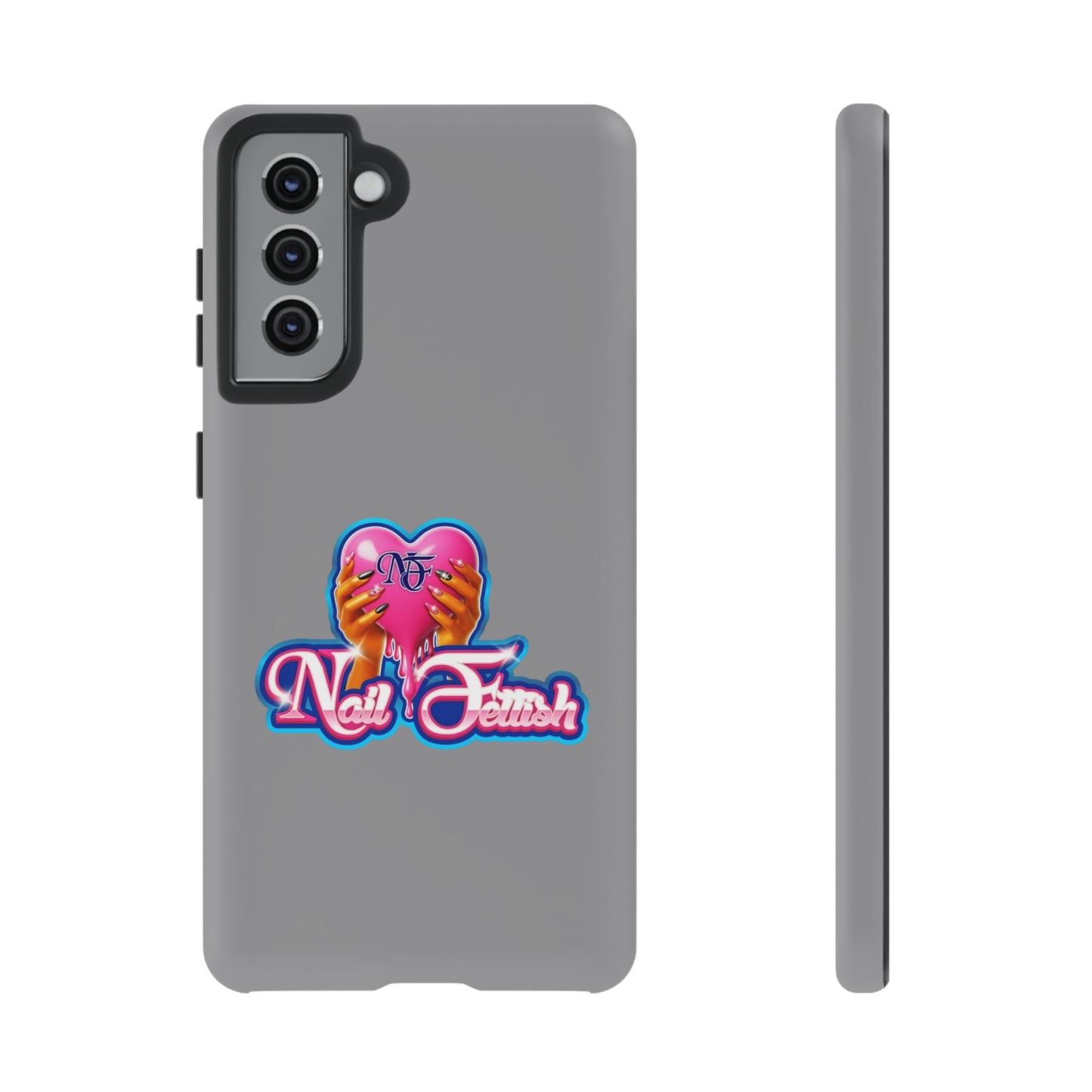 Phone Case with Heart Design, For Nail Enthusiasts, Gifts for Her, Cute Phone Accessories, Valentine's Day