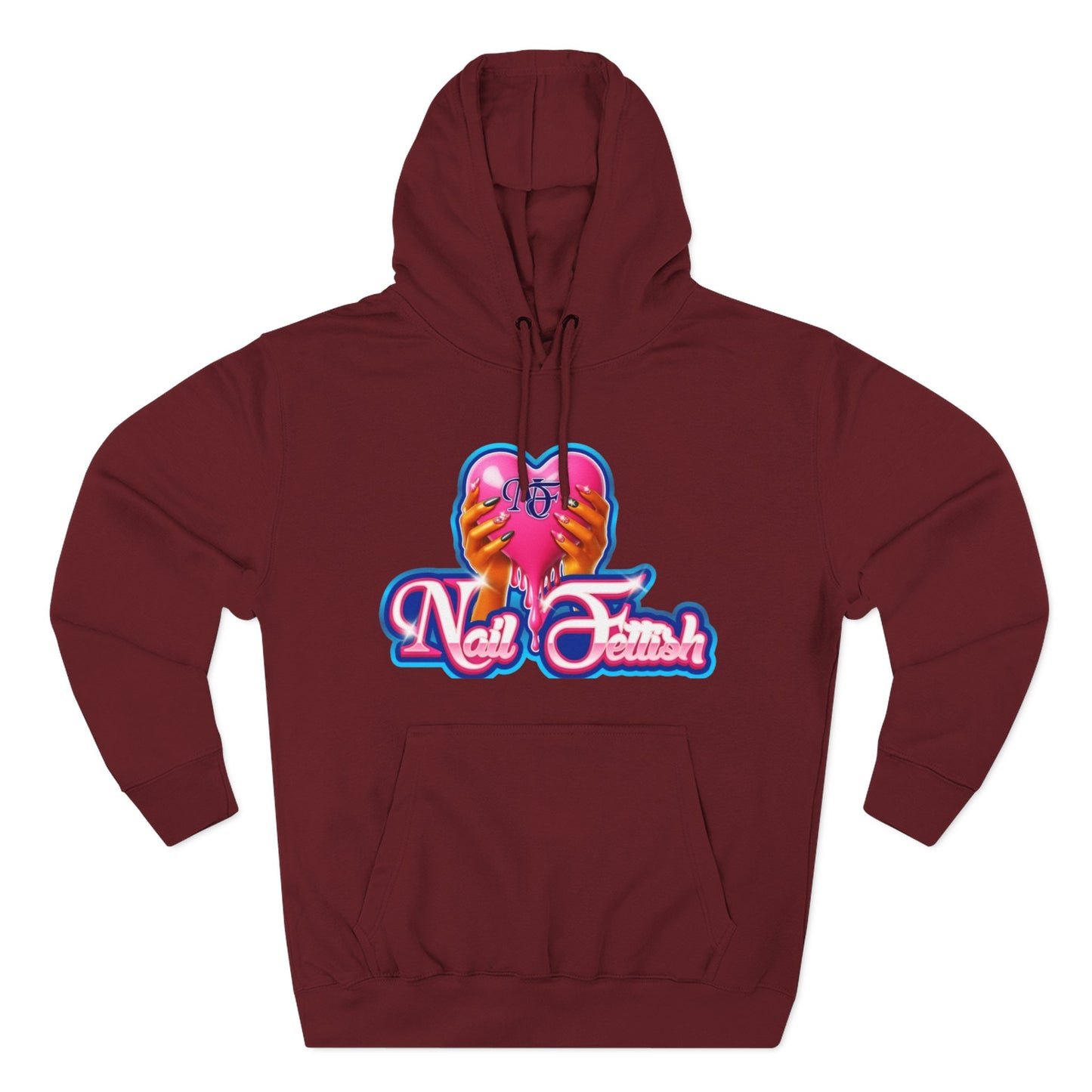 Nail Fetish Hoodie, Cozy Fleece Sweatshirt for Nail Art Lovers, Gift for Nail Technicians, Trendy Fashion, Perfect for Relaxation