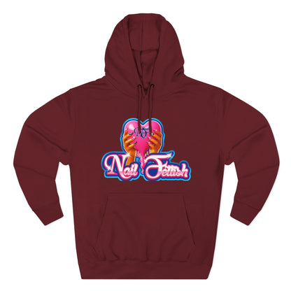 Nail Fetish Hoodie, Cozy Fleece Sweatshirt for Nail Art Lovers, Gift for Nail Technicians, Trendy Fashion, Perfect for Relaxation