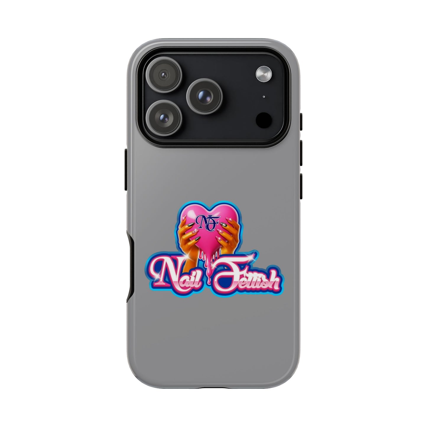 Phone Case with Heart Design, For Nail Enthusiasts, Gifts for Her, Cute Phone Accessories, Valentine's Day