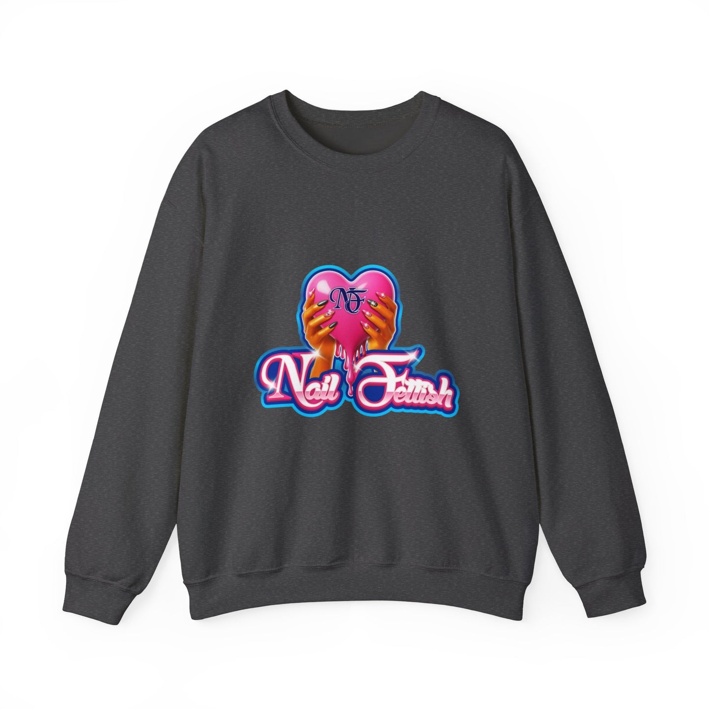 Nail Art Enthusiast Crewneck Sweatshirt, Cozy Pullover for Nail Lovers, Gift for Manicure Fans, Stylish Sweatshirt, Birthday Gift