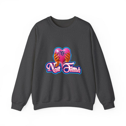 Nail Art Enthusiast Crewneck Sweatshirt, Cozy Pullover for Nail Lovers, Gift for Manicure Fans, Stylish Sweatshirt, Birthday Gift