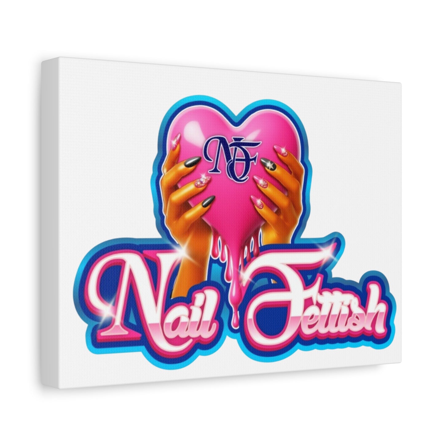 Canvas Art Print - Nail Fetish Design for Beauty Lovers, Home Decor, Gift Idea, Wall Art, Trendy Decor, Girly Aesthetic