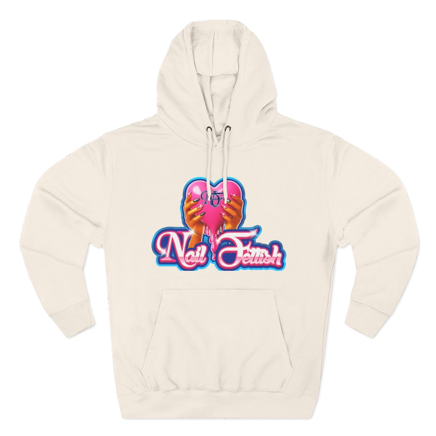 Nail Fetish Hoodie, Cozy Fleece Sweatshirt for Nail Art Lovers, Gift for Nail Technicians, Trendy Fashion, Perfect for Relaxation