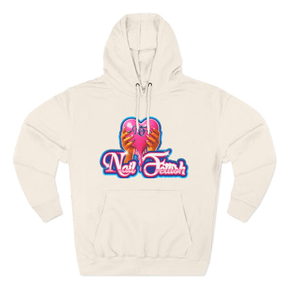 Nail Fetish Hoodie, Cozy Fleece Sweatshirt for Nail Art Lovers, Gift for Nail Technicians, Trendy Fashion, Perfect for Relaxation