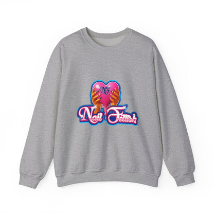 Nail Art Enthusiast Crewneck Sweatshirt, Cozy Pullover for Nail Lovers, Gift for Manicure Fans, Stylish Sweatshirt, Birthday Gift