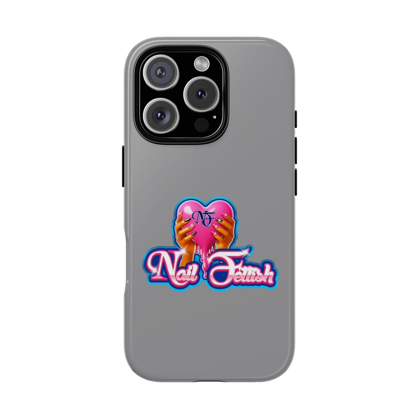 Phone Case with Heart Design, For Nail Enthusiasts, Gifts for Her, Cute Phone Accessories, Valentine's Day