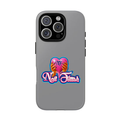 Phone Case with Heart Design, For Nail Enthusiasts, Gifts for Her, Cute Phone Accessories, Valentine's Day