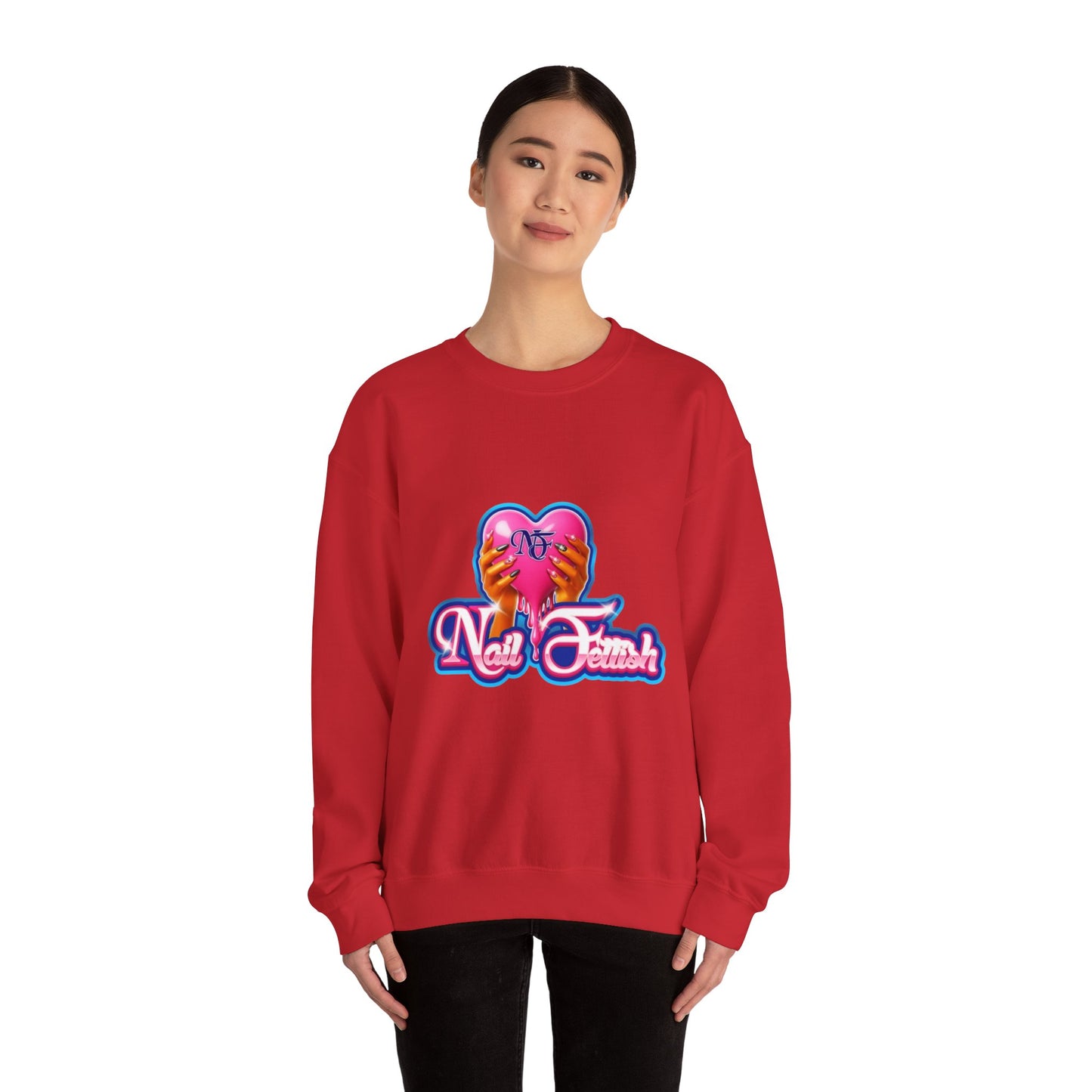 Nail Art Enthusiast Crewneck Sweatshirt, Cozy Pullover for Nail Lovers, Gift for Manicure Fans, Stylish Sweatshirt, Birthday Gift