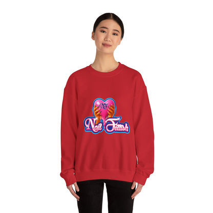 Nail Art Enthusiast Crewneck Sweatshirt, Cozy Pullover for Nail Lovers, Gift for Manicure Fans, Stylish Sweatshirt, Birthday Gift