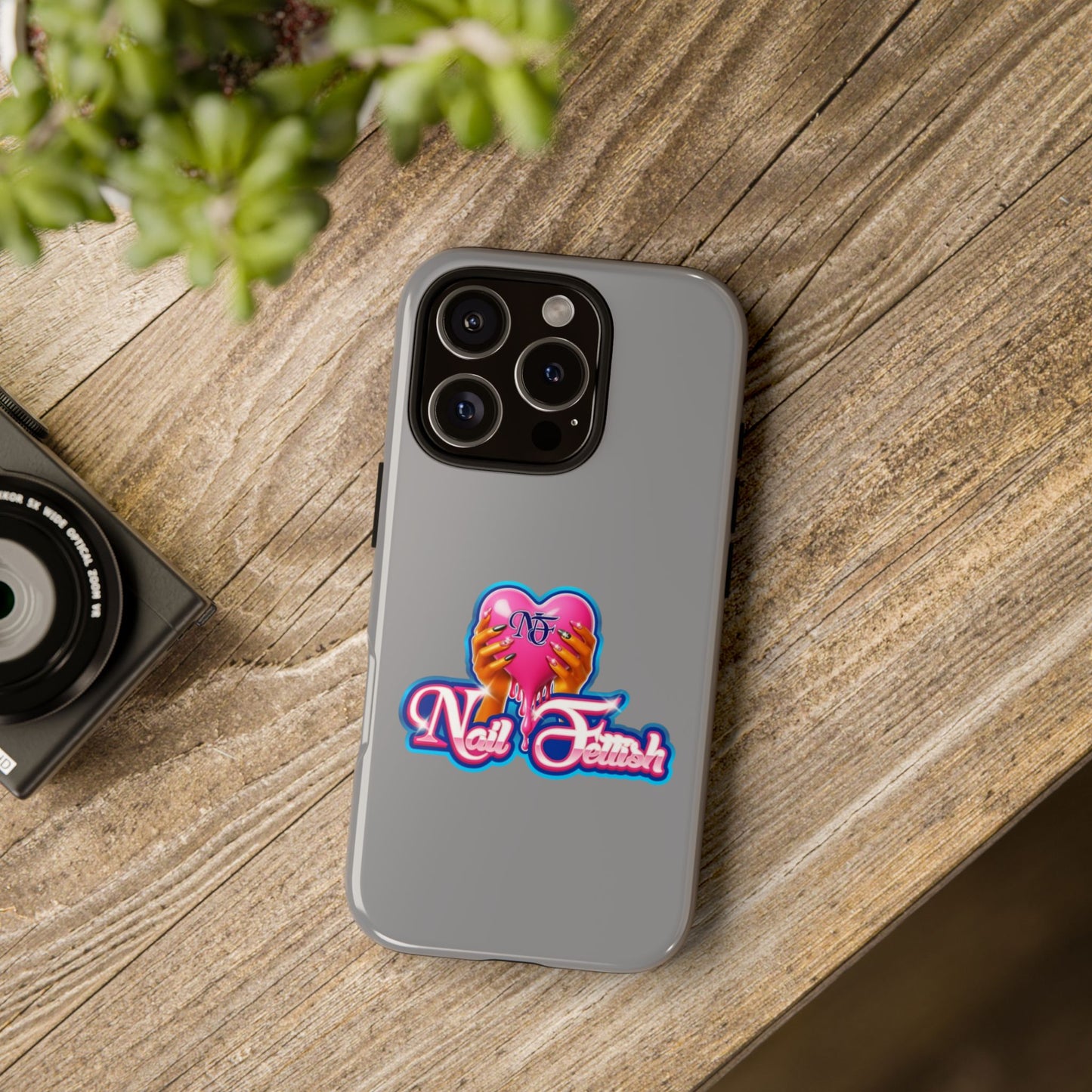 Phone Case with Heart Design, For Nail Enthusiasts, Gifts for Her, Cute Phone Accessories, Valentine's Day