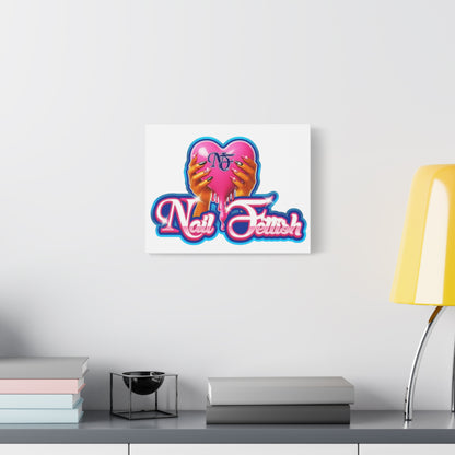 Canvas Art Print - Nail Fetish Design for Beauty Lovers, Home Decor, Gift Idea, Wall Art, Trendy Decor, Girly Aesthetic