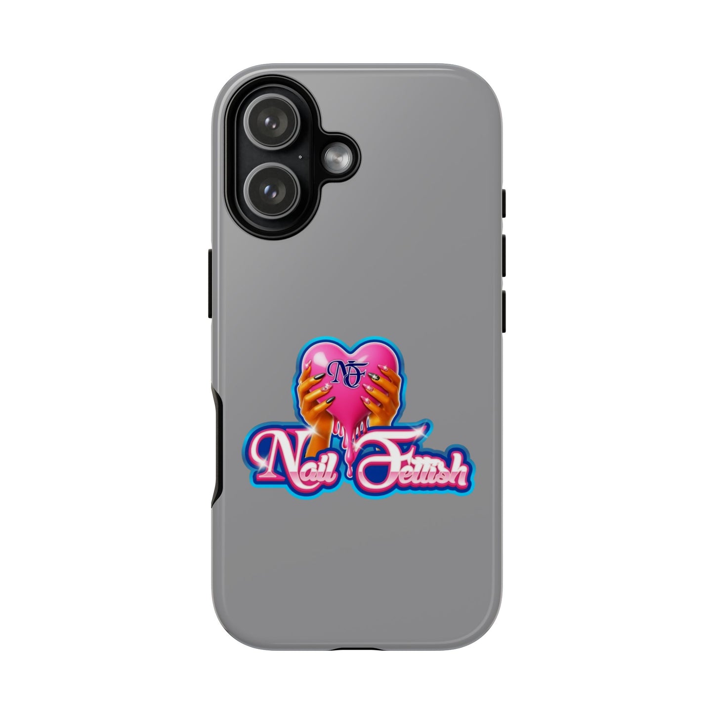 Phone Case with Heart Design, For Nail Enthusiasts, Gifts for Her, Cute Phone Accessories, Valentine's Day