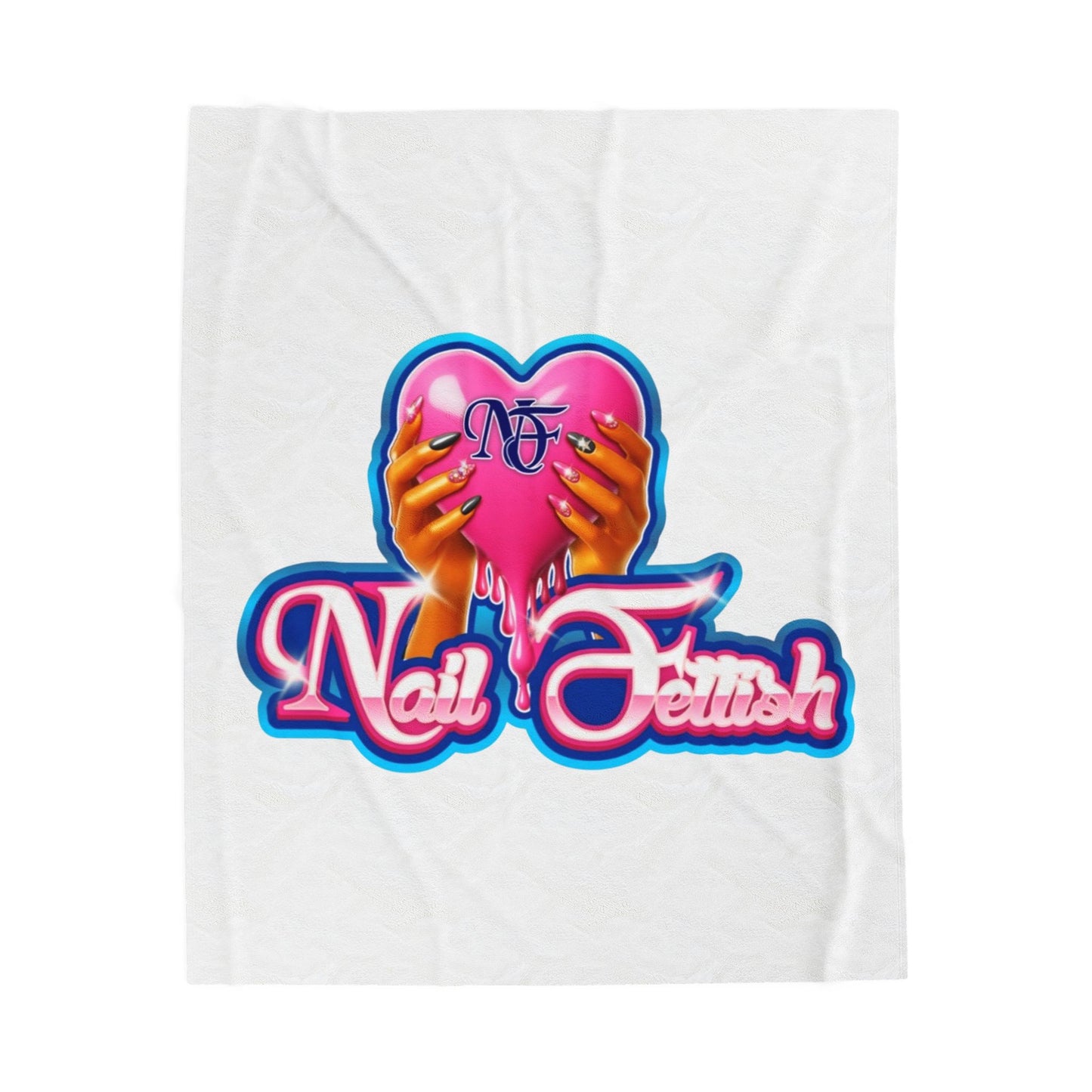 Nail Fetish Velveteen Plush Blanket, Soft Cozy Throw for Nail Lovers, Perfect Gift, Home Decor, Self-Care Essentials