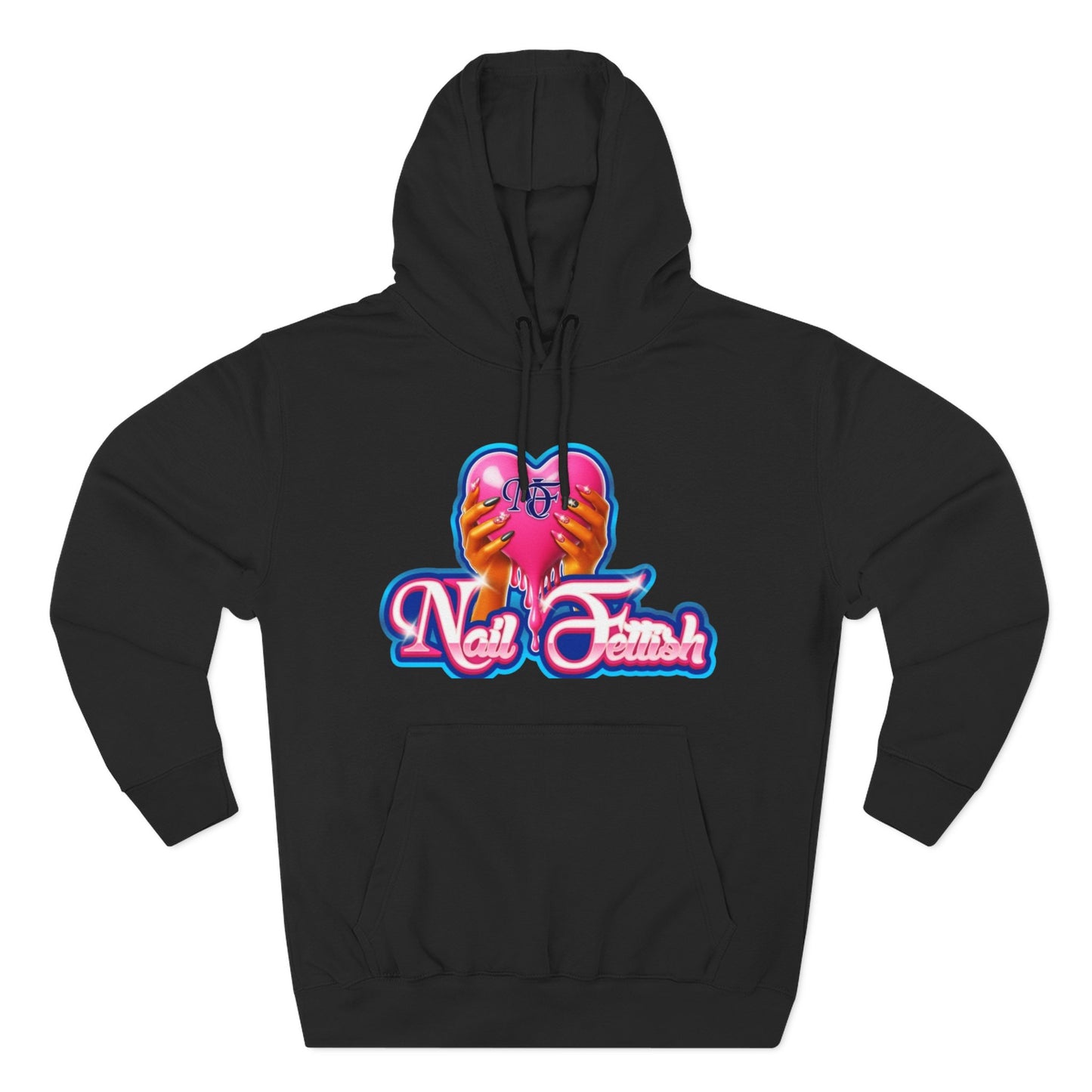 Nail Fetish Hoodie, Cozy Fleece Sweatshirt for Nail Art Lovers, Gift for Nail Technicians, Trendy Fashion, Perfect for Relaxation