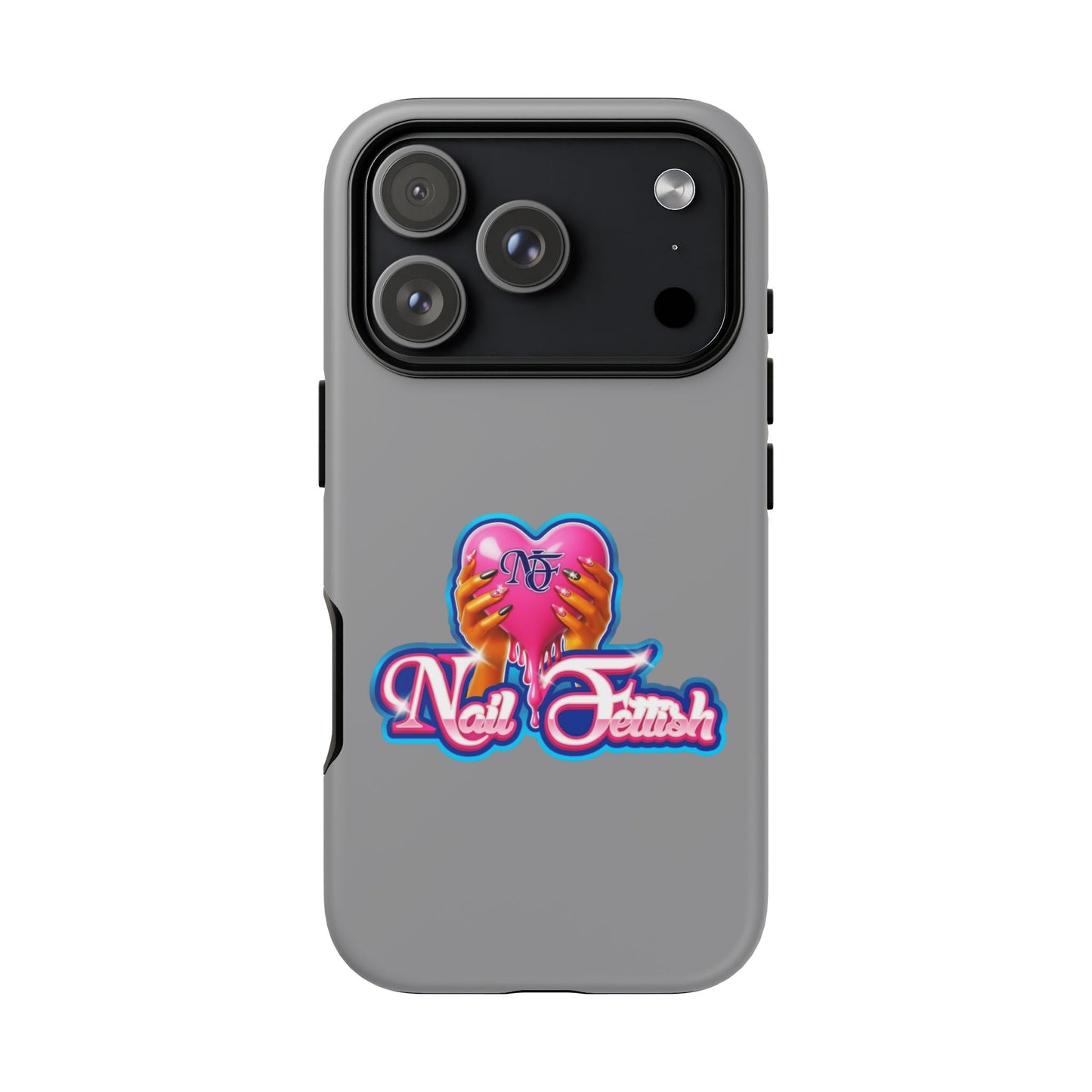 Phone Case with Heart Design, For Nail Enthusiasts, Gifts for Her, Cute Phone Accessories, Valentine's Day